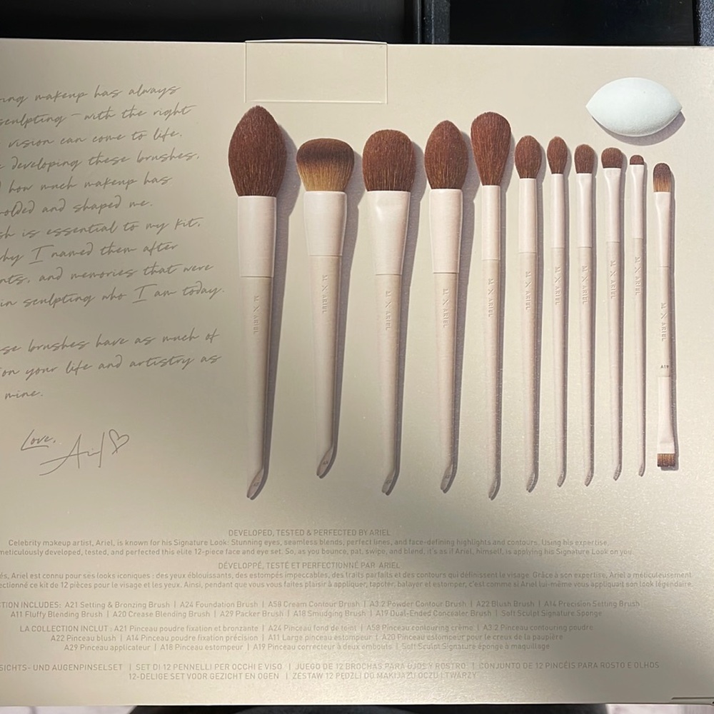 Ariel 12 piece brush set